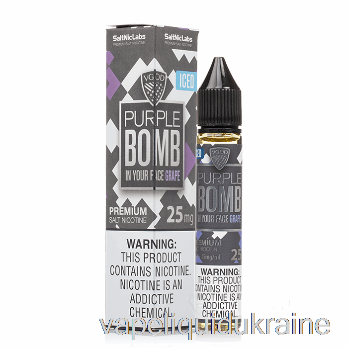 Vape Ukraine Iced Purple Bomb - VGOD Salts - 30mL 25mg